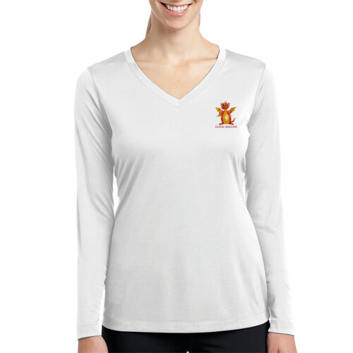 Chauncey - Ladies Long Sleeve PosiCharge ® Competitor V Neck Tee Thumbnail